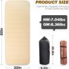 4inch Self-Inflating Sleeping Pad for Camping, Outdoor Large 80'x30' Thick Memory Foam Pads Portable 4 Season Camping Mattress for Tents Car Hiking S