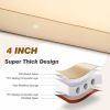 4inch Self-Inflating Sleeping Pad for Camping, Outdoor Large 80'x30' Thick Memory Foam Pads Portable 4 Season Camping Mattress for Tents Car Hiking S